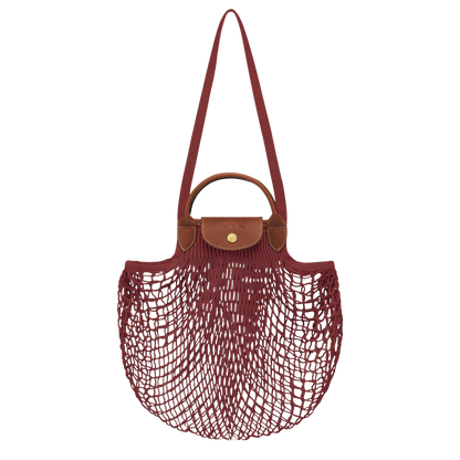 LE PLIAGE FILET L MESH BAG MAHOGANY