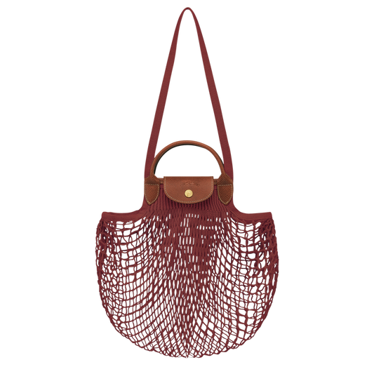 LE PLIAGE FILET L MESH BAG MAHOGANY