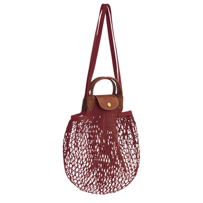 LE PLIAGE FILET L MESH BAG MAHOGANY