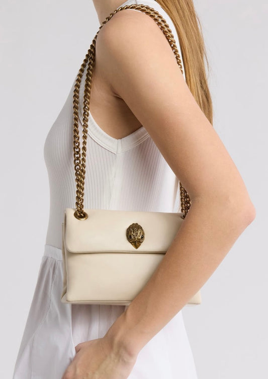 Kurt Geiger mini kew leather bag/Krem rengi