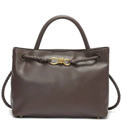 TIFFANY & FRED PARIS LARGE SMOOTH LEATHER TOTE