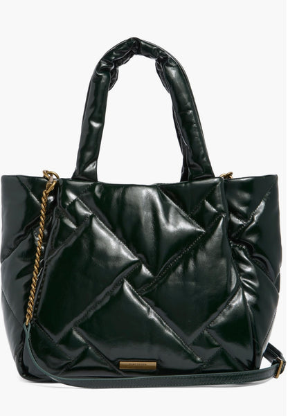 Kurt Geiger mini kensington puff top handle shopper bag/yeşil