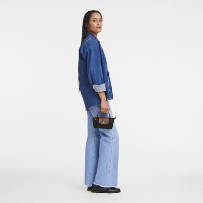 Le Pliage Original Pouch with handle - Siyah