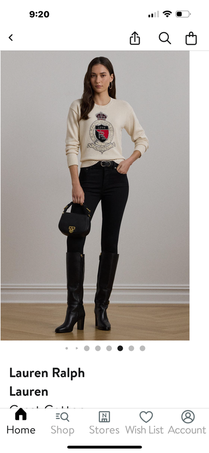 Ralph Lauren Logo koton kazak