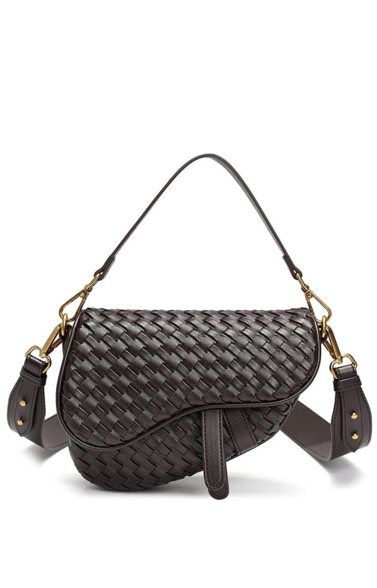 Tiffany Fred Saddle bag /koyu kahverengi