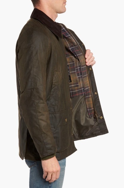 Men Ashby waxed Jacket /Olive color