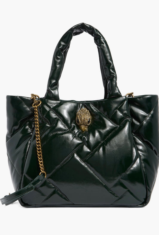 Kurt Geiger mini kensington puff top handle shopper bag/yeşil