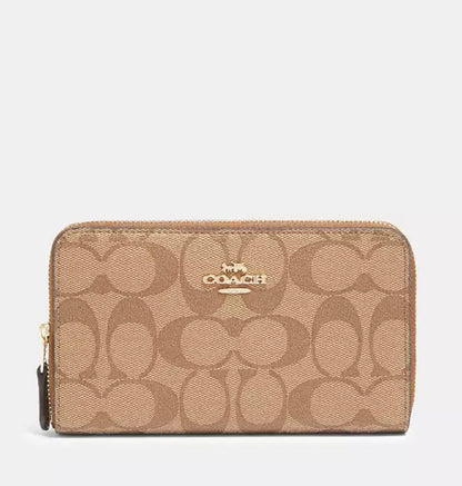 Medium Id Zip Wallet In Signature Canvas