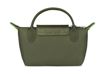 Le Pliage Green Mini Pouch Forest/Silver