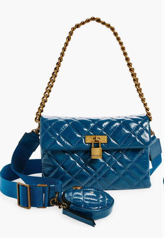 Kurt Geiger Brixton Medium lock Quilted crossbody
