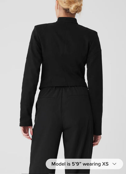 Cropped Full Throttle Moto Jacket
