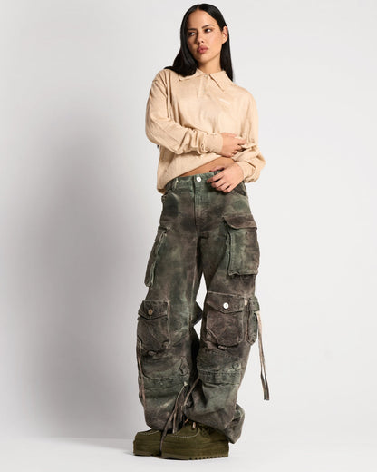 Naked Wolf BLIZZARD DARK OLIVE SUEDE/SHEARLING