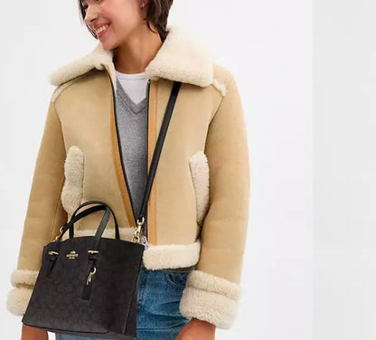 Mollie Tote Bag 25 In Signature Canvas Renkler➡️