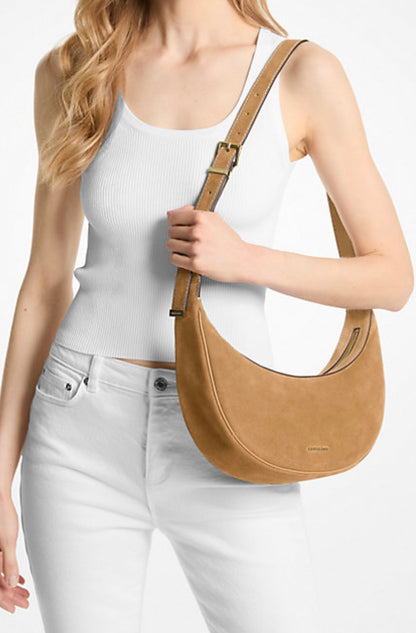 Avra Medium Suede Crossbody