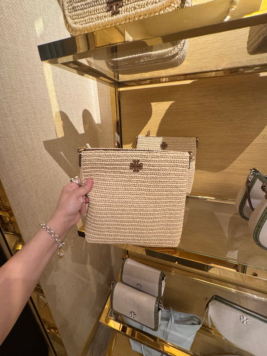 Raffia crossbody
