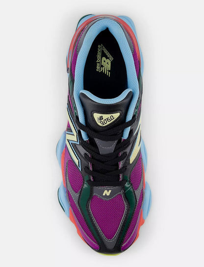 New balance 9060 r:  Purple fuchsia with blast red and washed amber
