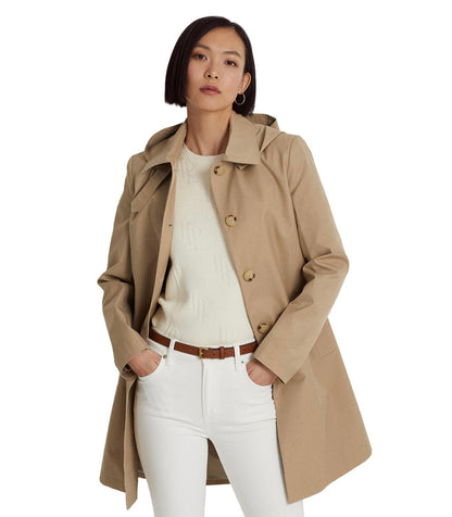 Ralph Lauren kapüşonlu trench coat