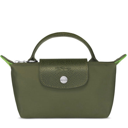 Le Pliage Green Mini Pouch Forest/Silver