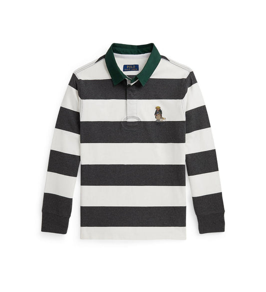 Genç bölümü ayıcıklı rugby sweatshirt