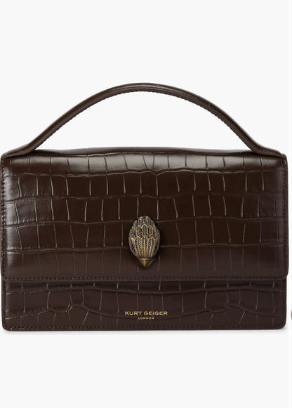 Bond croc embrossed top handle