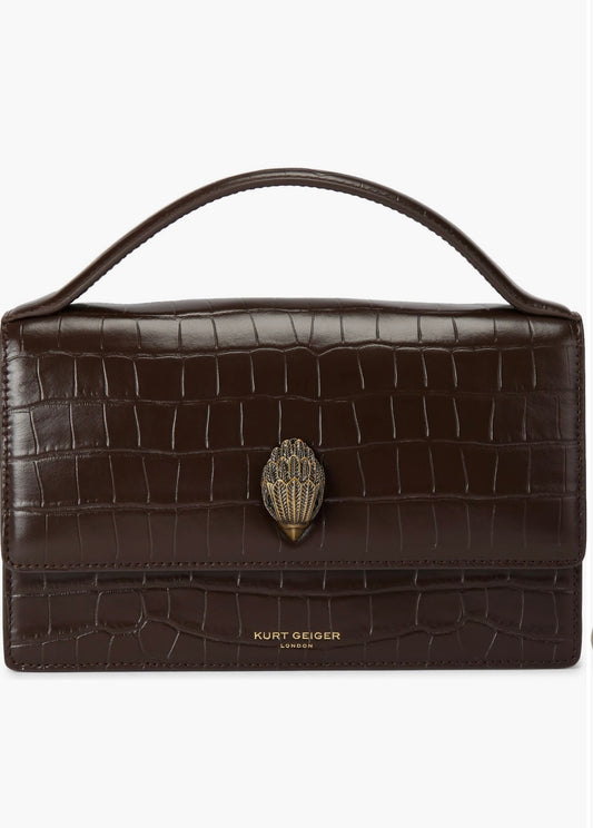 Bond croc embrossed top handle