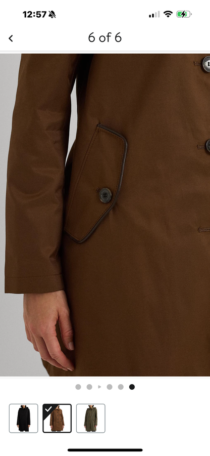 Ralph Lauren trench coat Terracotta