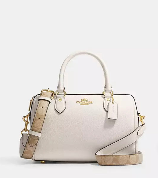 Rowan Satchel Bag With Signature Canvas Strap