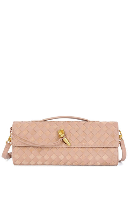 Hand woven clutch crossbody
