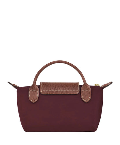 Le Pliage Mini Pouch/Burgundy-Gold