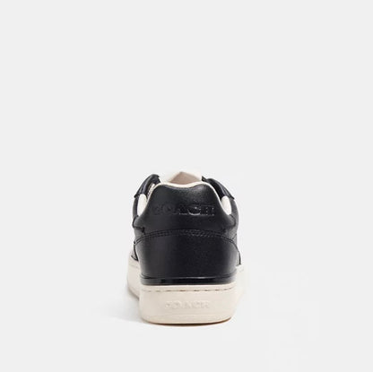 Clip Court Low Top Sneaker In Signature Canvas Charcoal/Black