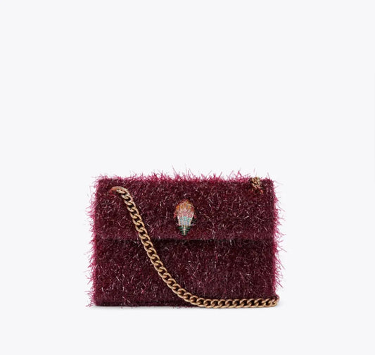MINI TINSEL KENSINGTON BAG /Bordo