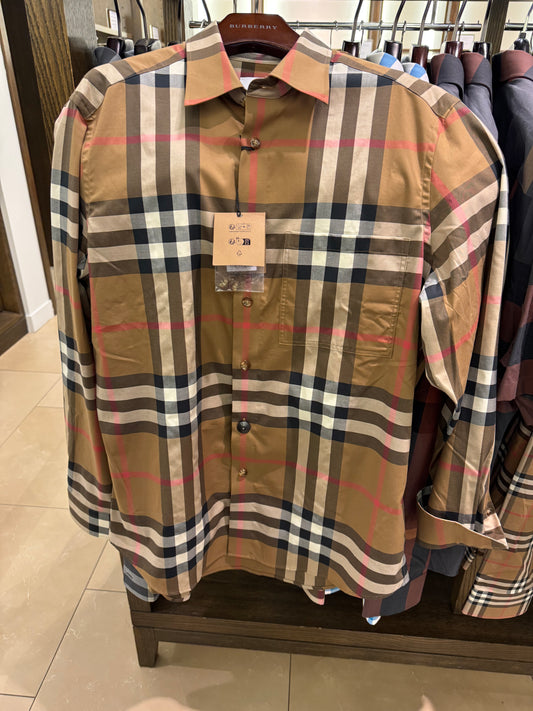 Burberry Erkek büyük kareli gömlek