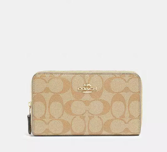 Medium Id Zip Wallet In Signature Canvas