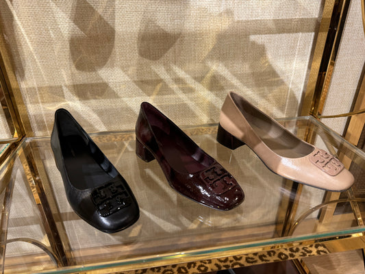 Tory burch Georgia kut burun az topuklu babet