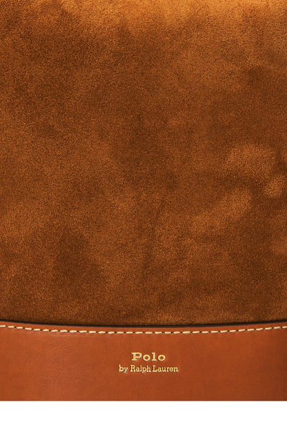 Suede bucket bag