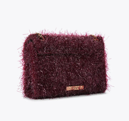 MINI TINSEL KENSINGTON BAG /Bordo
