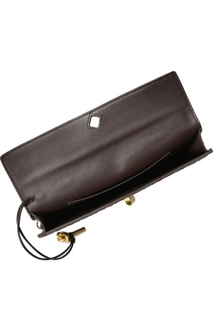 Hand Woven leather/suede clutch