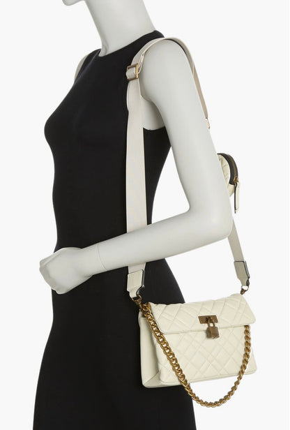 Kurt Geiger Brixton Lock convertible Crossbody bag/Krem rengi