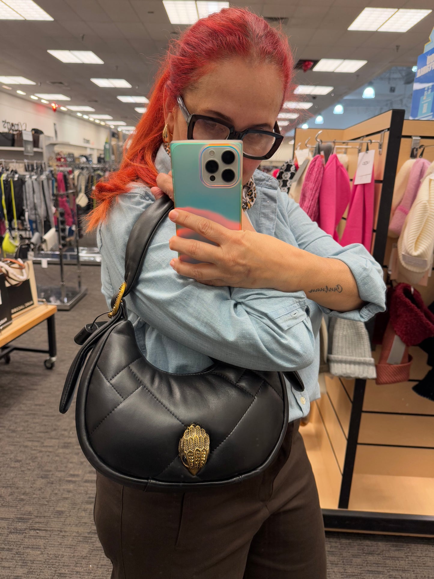 Kensington Puff quilted/siyah