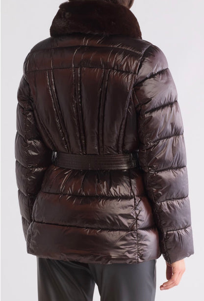 Michael kors faux fur puffer jacket