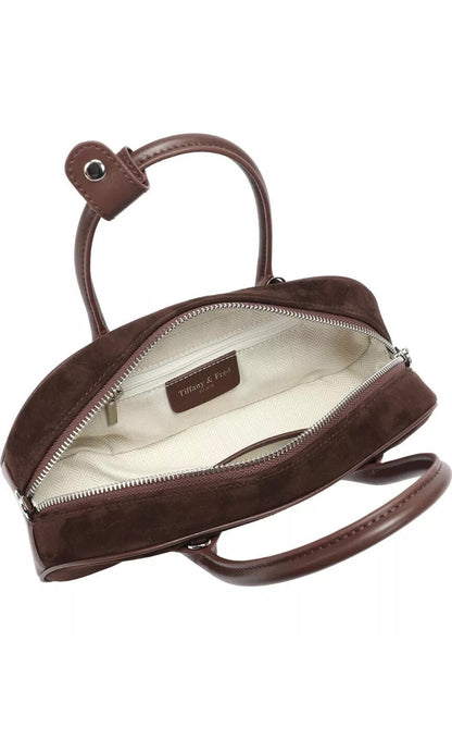 Tiffany & Fred Paris Suede & Leather Satchel RENKLER➡️