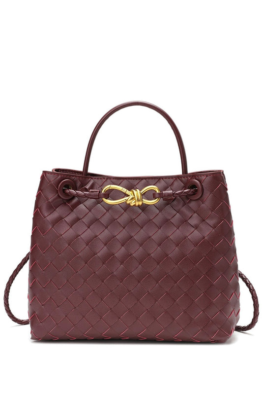 Top handle woven/Bordo