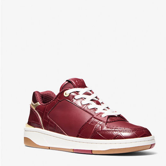 Rebel Leather Sneaker/Deep Red/Michael Kors