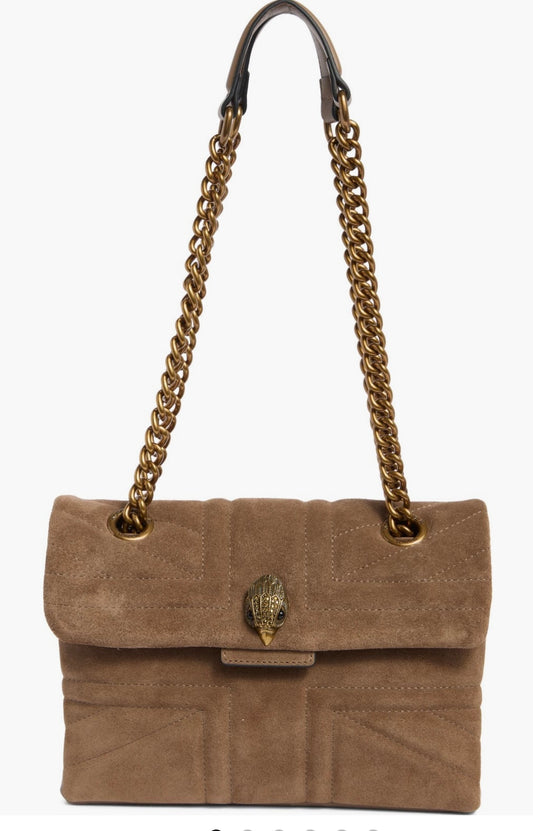 Large Kensington leather& suede shoulder bag