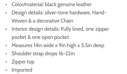 Tiffany Fred woven black Tote bag