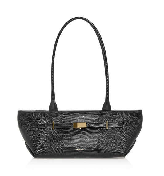 The New York Embossed Leather Shoulder Bag