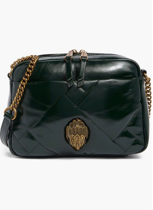 Kurt Geiger small kensington camera bag/Open Green