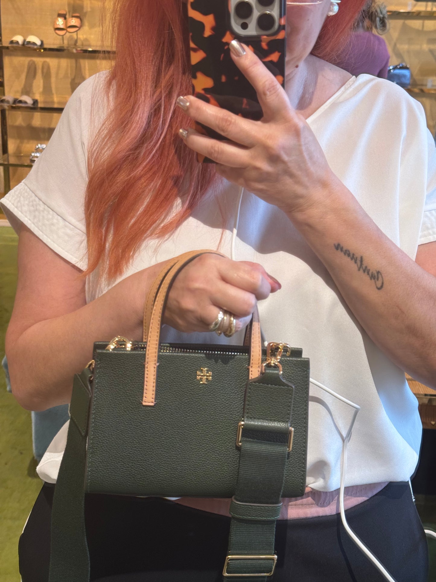 Blake mini yeşil & taba