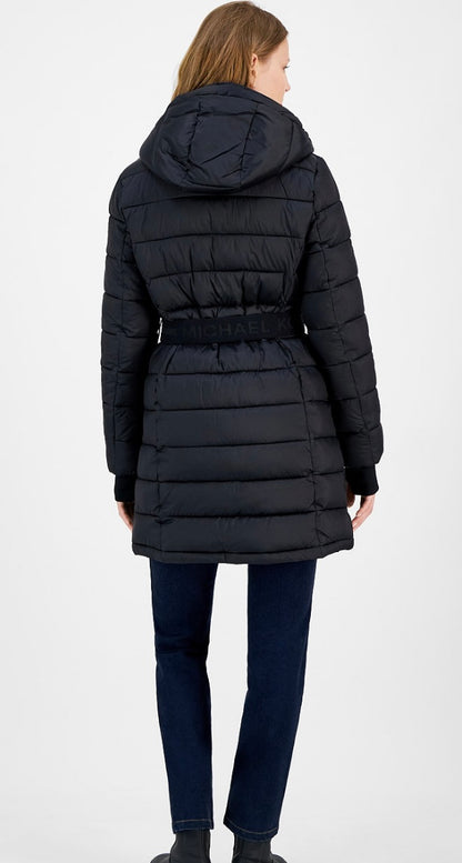 Michael kors kapüşonlu mont siyah