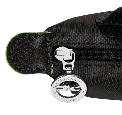 Le Pliage Green Mini Pouch Black/Silver